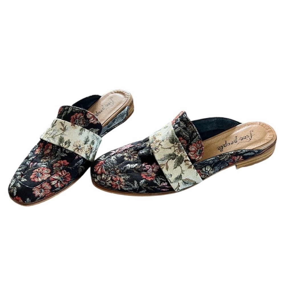 Free People At Ease Floral Brocade Mules size 40 - Picture 4 of 4
